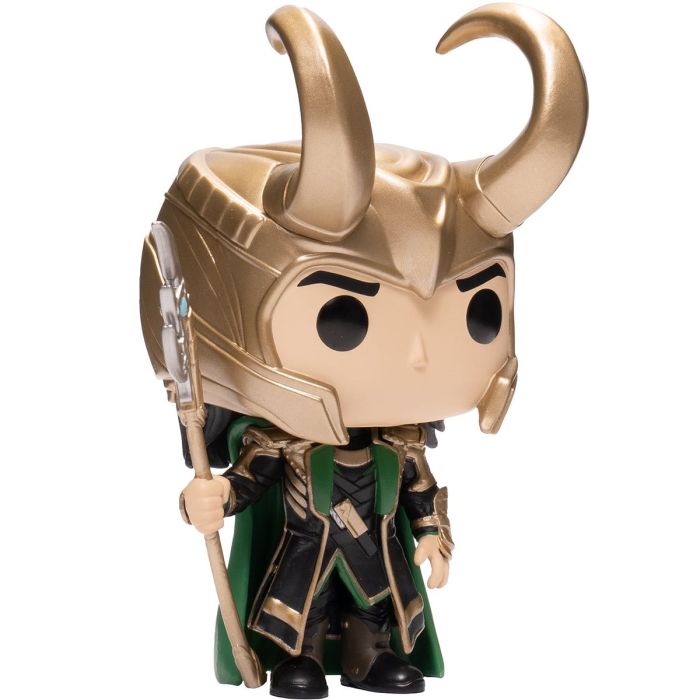 Funko Pop! Avengers: Loki with Scepter (GITD) Entertainment Earth Exclusive (Box Damage)