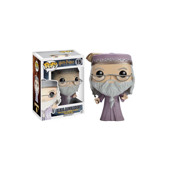 Harry Potter POP! Movies Vinyl Figure Dumbledore with Wand 9 cm