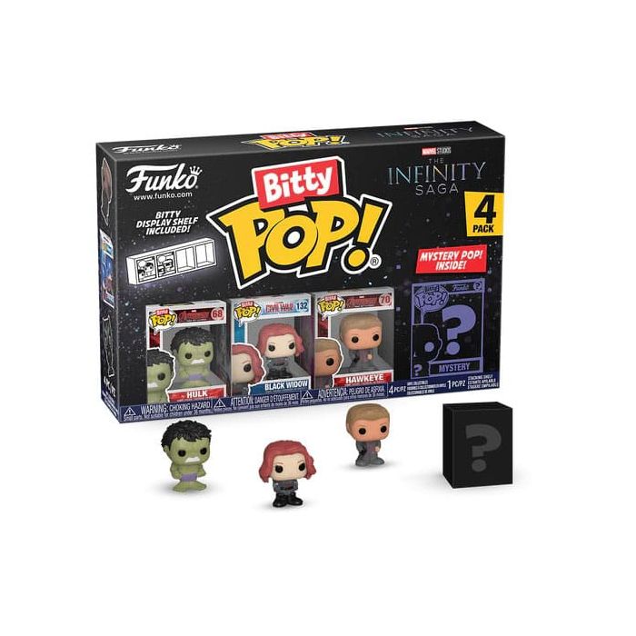 Marvel Bitty POP! Vinyl Figure 4-Pack Hulk 2,5 cm