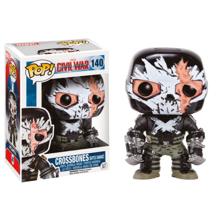 Pop! Marvel: Captain America Civil War - Crossbones (Battle Damage)